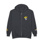 King's Gear Zip Hoodie — Full‑Zip with Gold Crown Emblem - 314 Originals