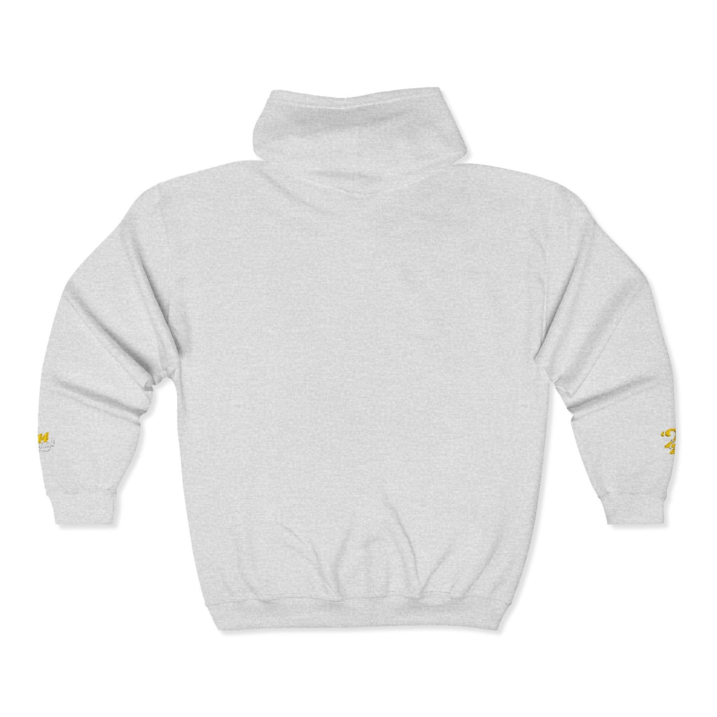 King's Gear Zip Hoodie — Full‑Zip with Gold Crown Emblem - 314 Originals