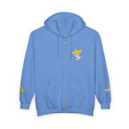 King's Gear Zip Hoodie — Full‑Zip with Gold Crown Emblem - 314 Originals