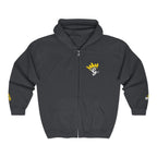 King's Gear Zip Hoodie — Full‑Zip with Gold Crown Emblem - 314 Originals