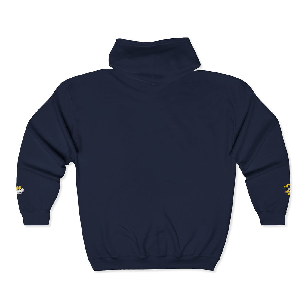 King's Gear Zip Hoodie — Full‑Zip with Gold Crown Emblem - 314 Originals