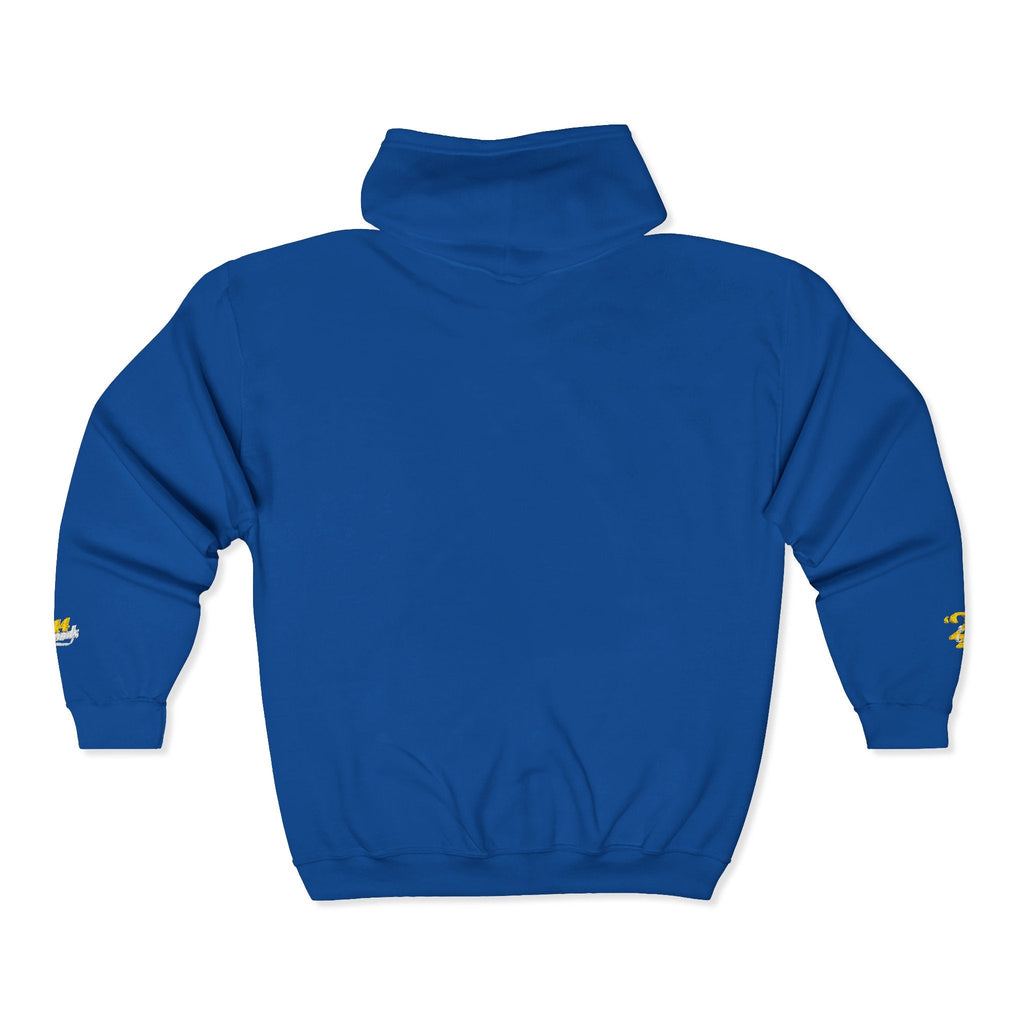 King's Gear Zip Hoodie — Full‑Zip with Gold Crown Emblem - 314 Originals