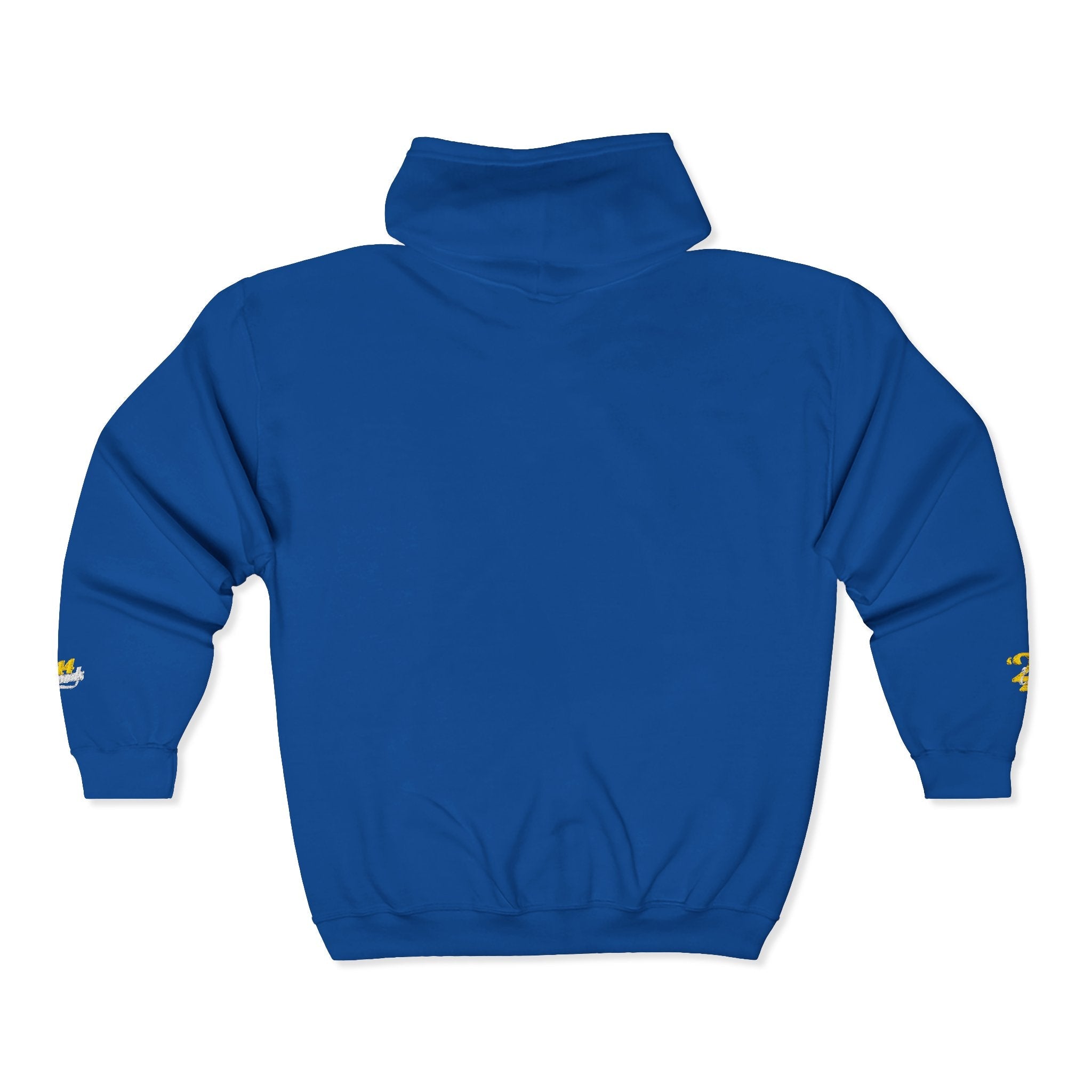 King's Gear Zip Hoodie — Full‑Zip with Gold Crown Emblem - 314 Originals