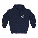 King's Gear Zip Hoodie — Full‑Zip with Gold Crown Emblem - 314 Originals
