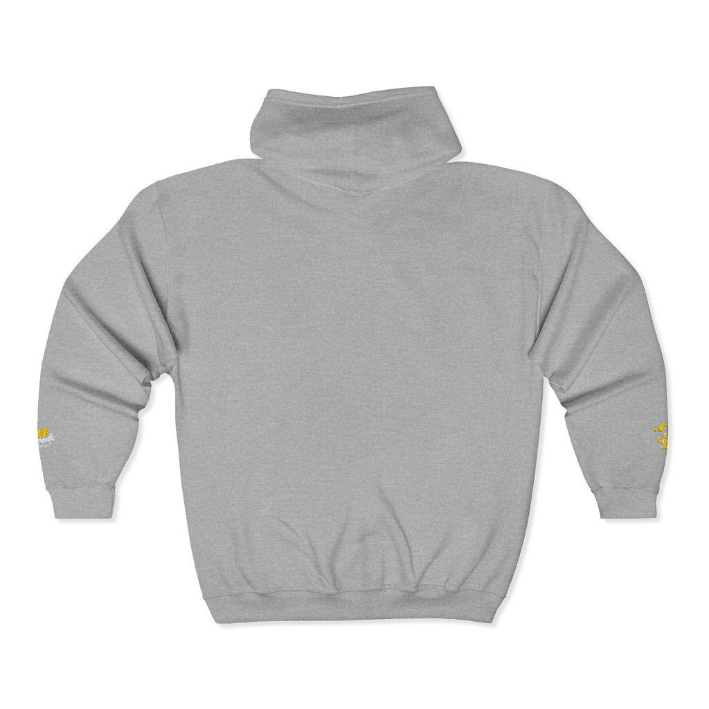 King's Gear Zip Hoodie — Full‑Zip with Gold Crown Emblem - 314 Originals