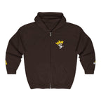 King's Gear Zip Hoodie — Full‑Zip with Gold Crown Emblem - 314 Originals