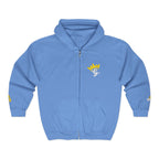 King's Gear Zip Hoodie — Full‑Zip with Gold Crown Emblem - 314 Originals