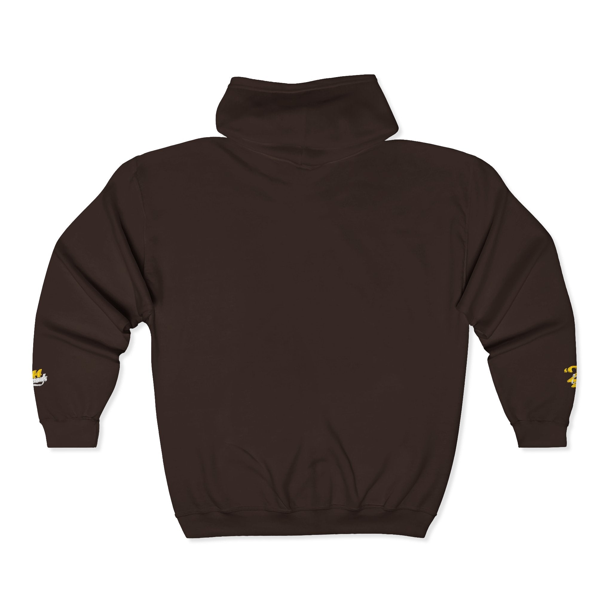 King's Gear Zip Hoodie — Full‑Zip with Gold Crown Emblem - 314 Originals