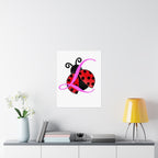 Ladybug Initial “L” Matte Poster — Cute Nursery Wall Art for Girls - 314 Originals