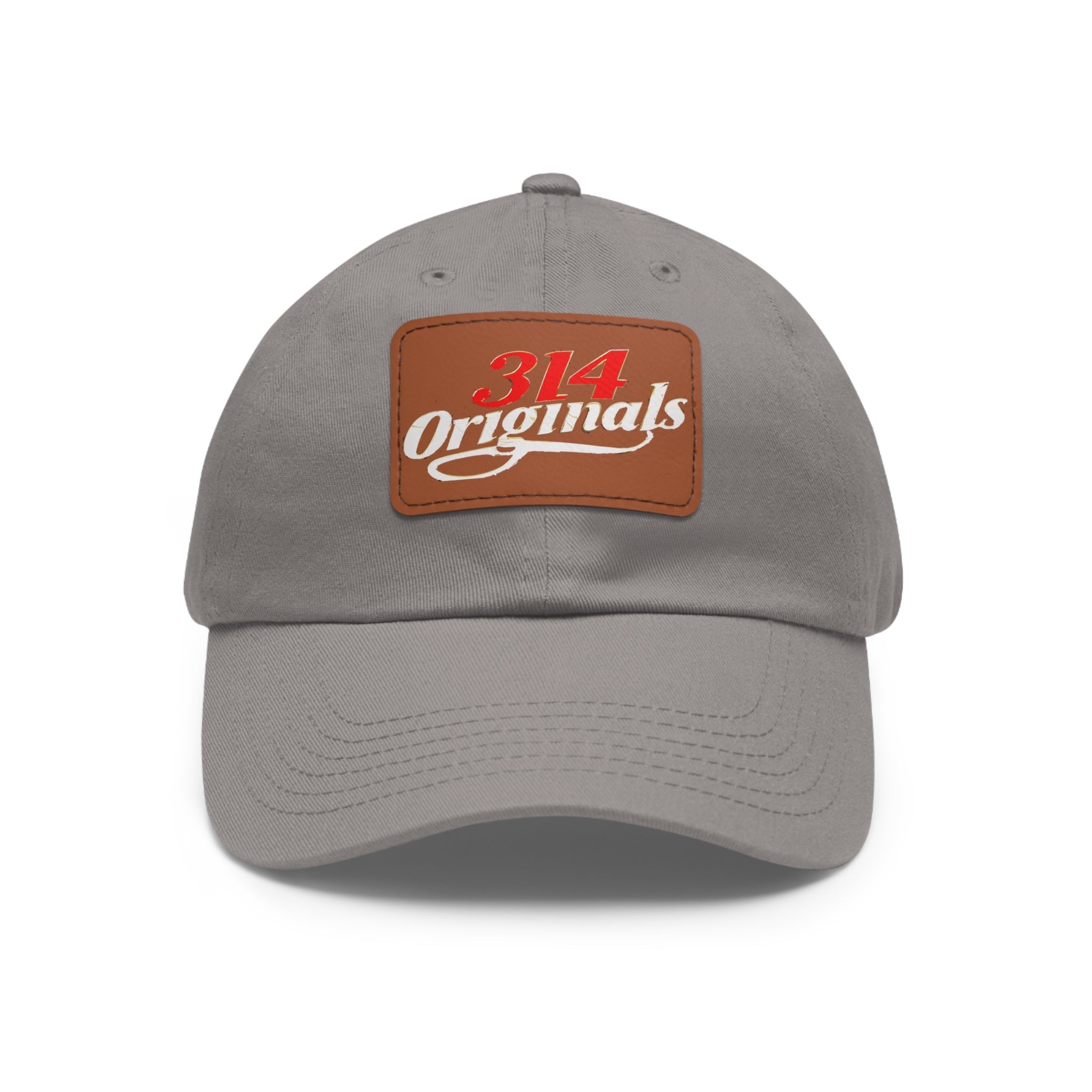 Leather Patch Dad Hat — "314 Originals" Retro Baseball Cap - 314 Originals