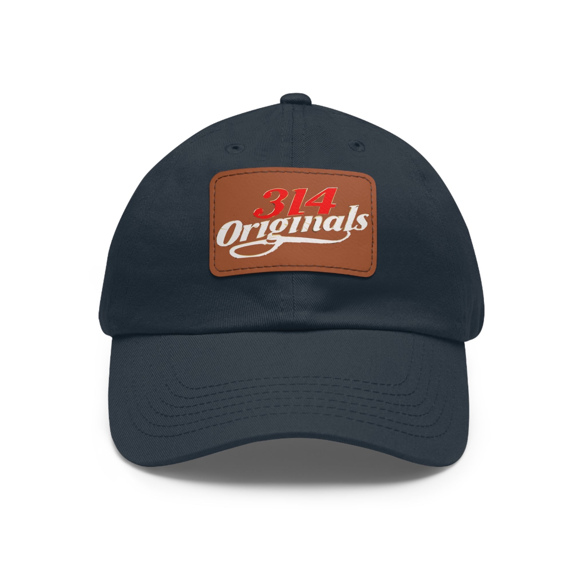 Leather Patch Dad Hat — "314 Originals" Retro Baseball Cap - 314 Originals