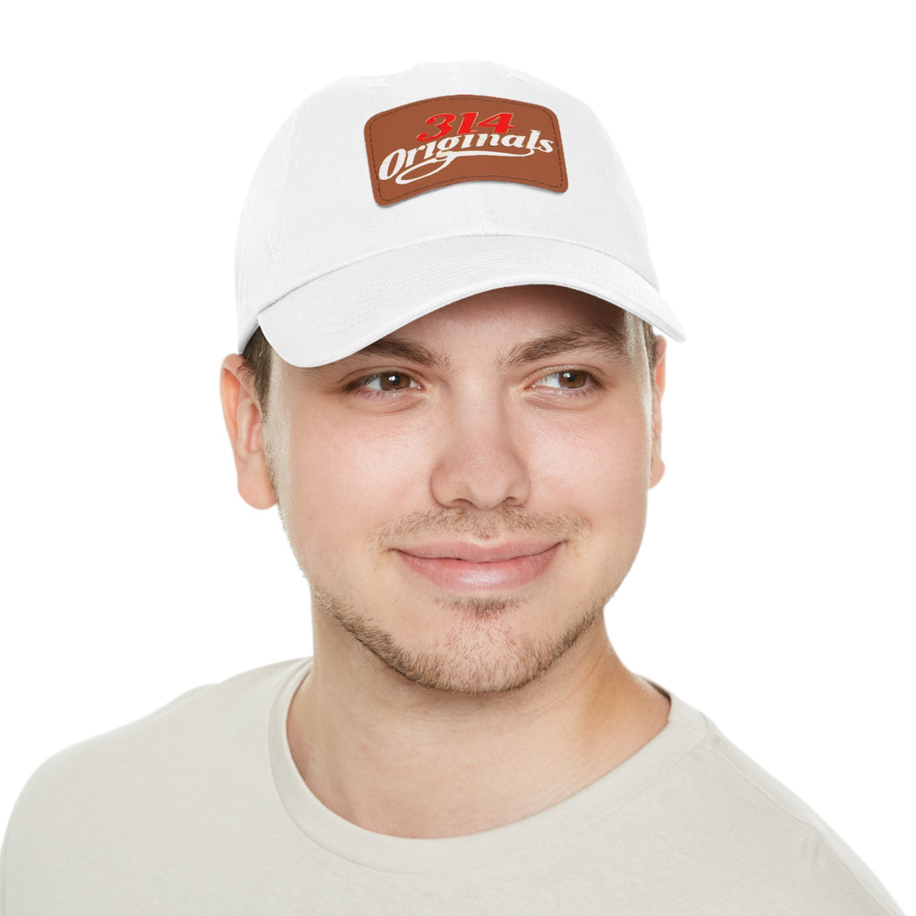 Leather Patch Dad Hat — "314 Originals" Retro Baseball Cap - 314 Originals