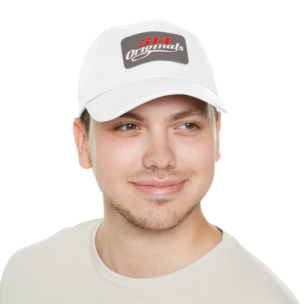 Leather Patch Dad Hat — "314 Originals" Retro Baseball Cap - 314 Originals