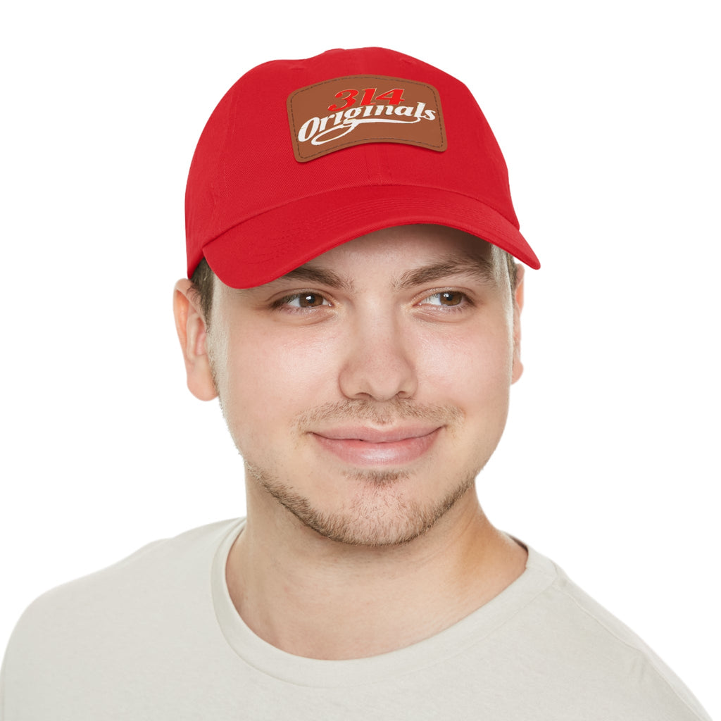Leather Patch Dad Hat — "314 Originals" Retro Baseball Cap - 314 Originals