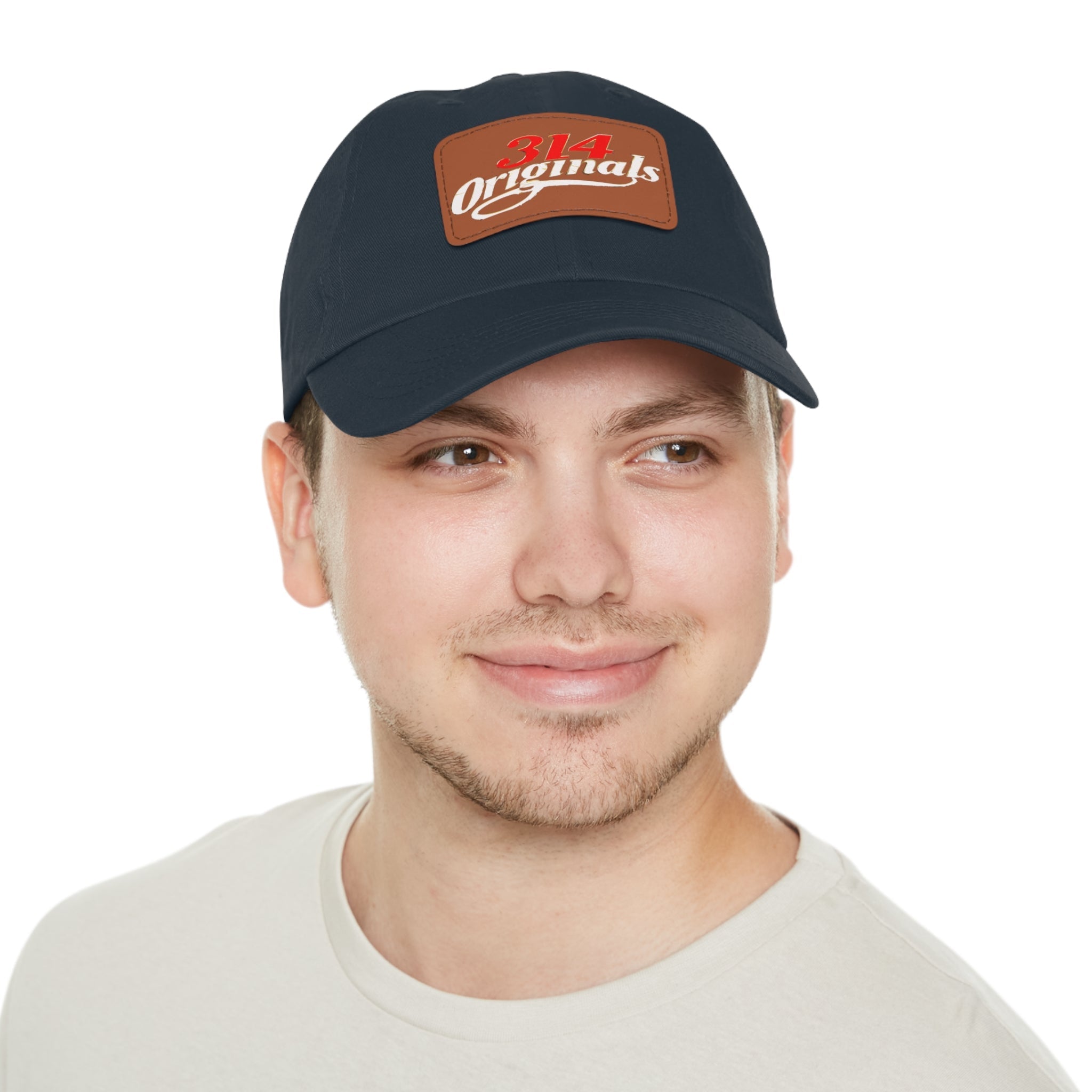 Leather Patch Dad Hat — "314 Originals" Retro Baseball Cap - 314 Originals