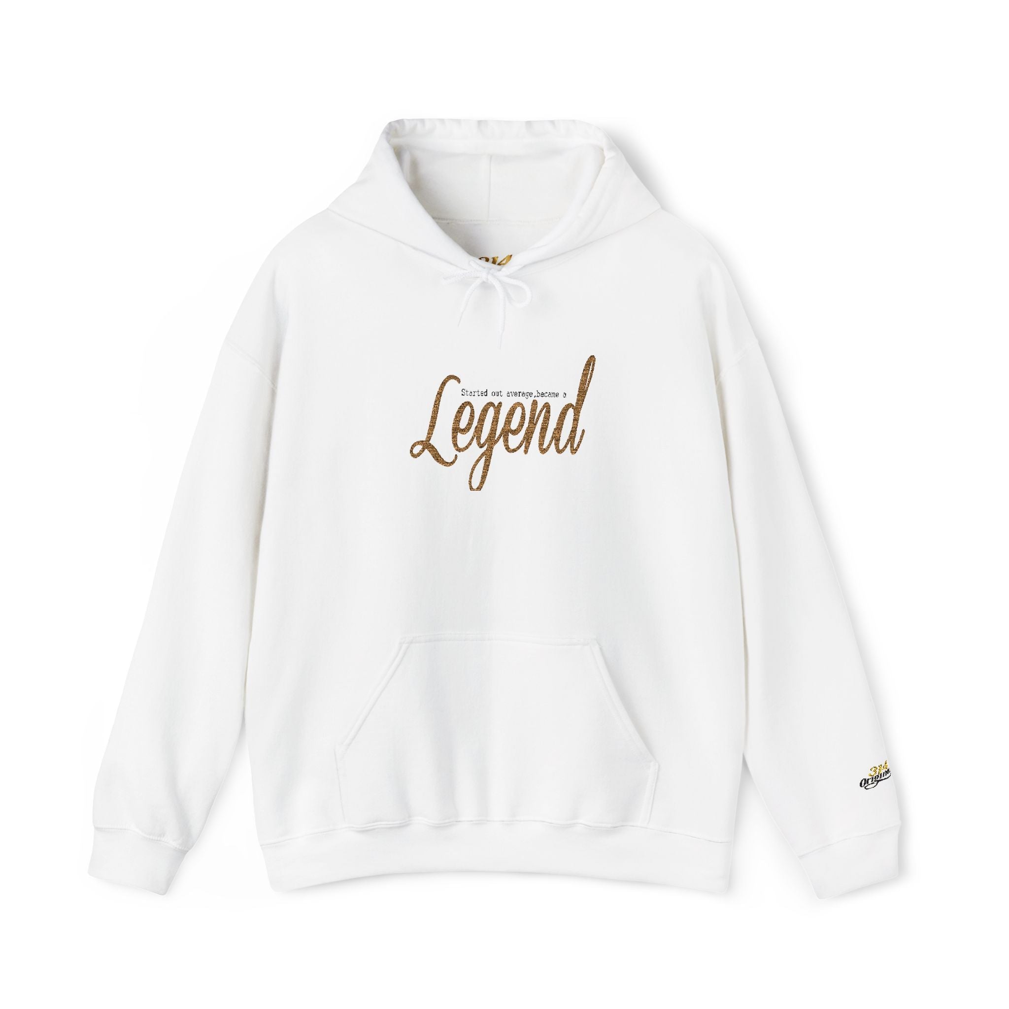 Legend Logo White Hoodie — Classic Streetwear Pullover - 314 Originals