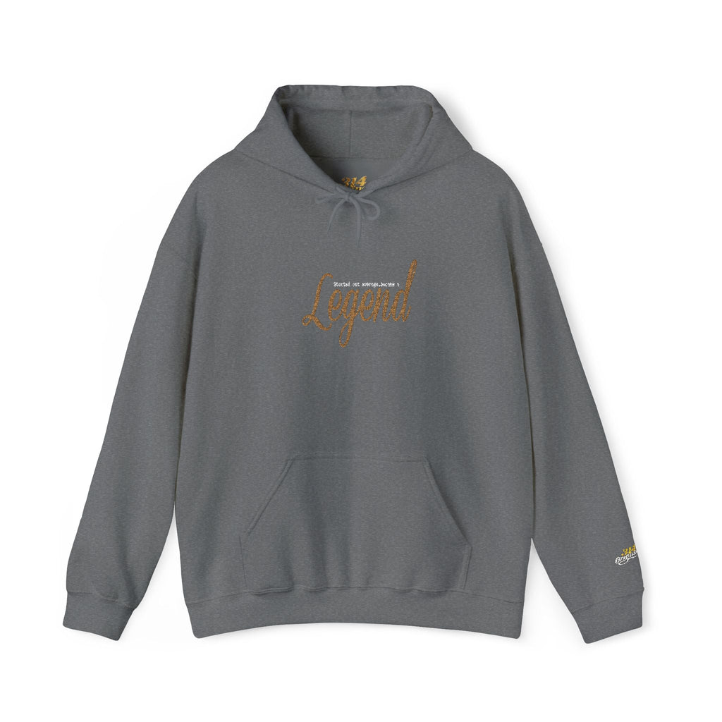 Legend Script Hoodie-Cozy Pullover with Gold Text - 314 Originals