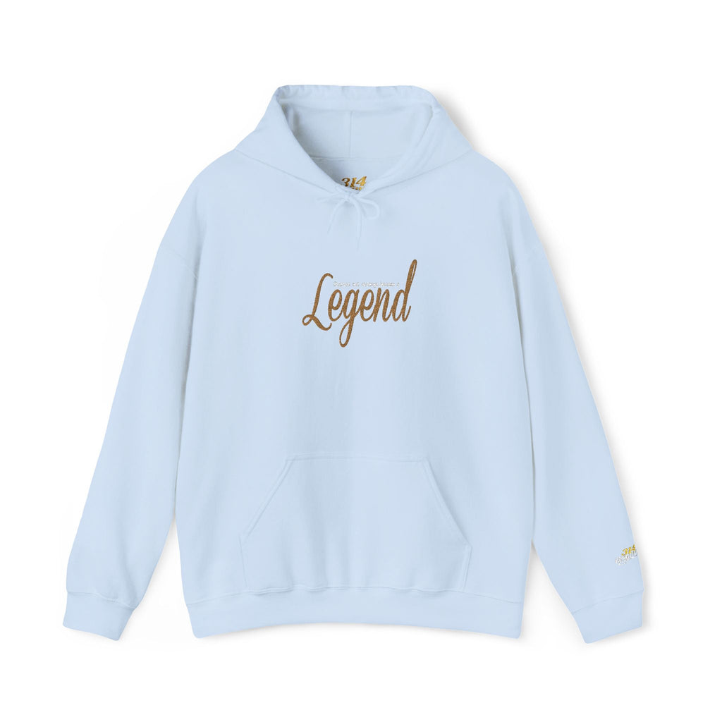 Legend Script Hoodie-Cozy Pullover with Gold Text - 314 Originals