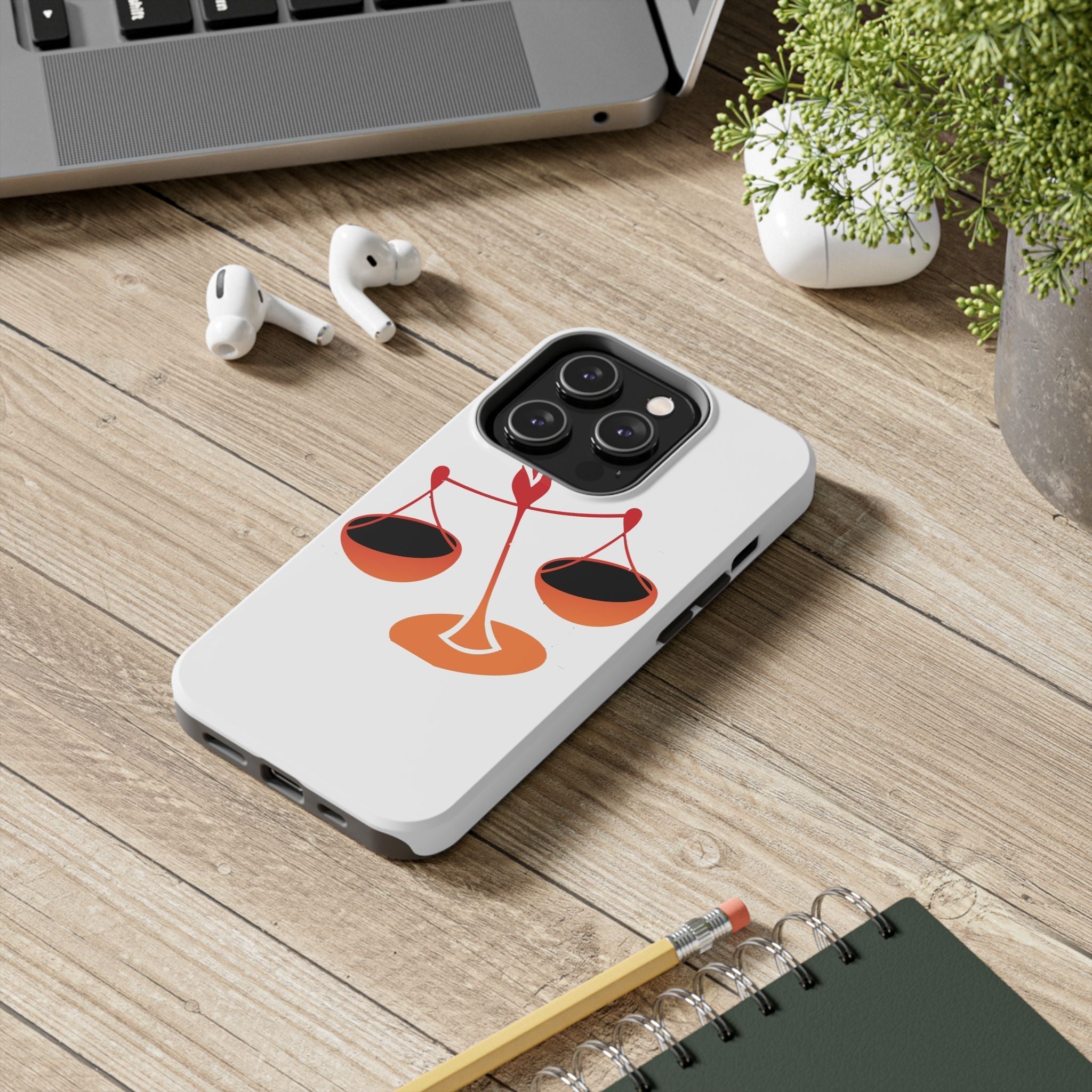 Libra Scales Phone Case — Zodiac Balance Tough Protective Cover - 314 Originals