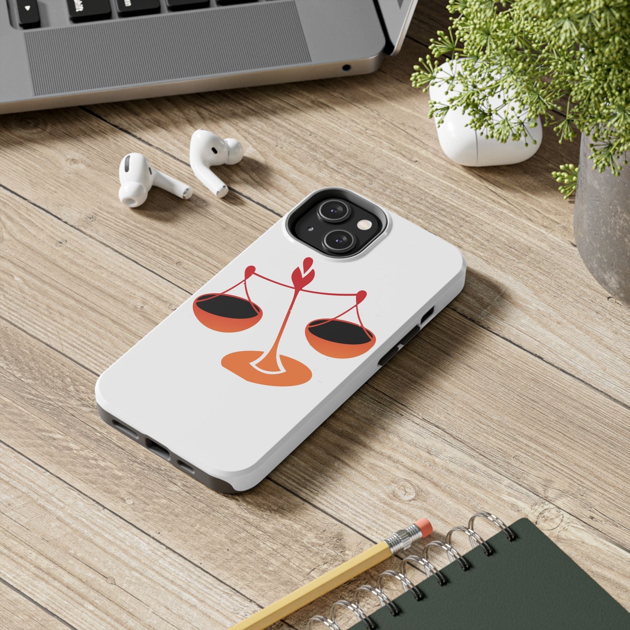 Libra Scales Phone Case — Zodiac Balance Tough Protective Cover - 314 Originals