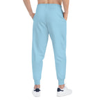 Light Blue 314 Originals Athletic Joggers – Retro Script Logo Sweatpants - 314 Originals