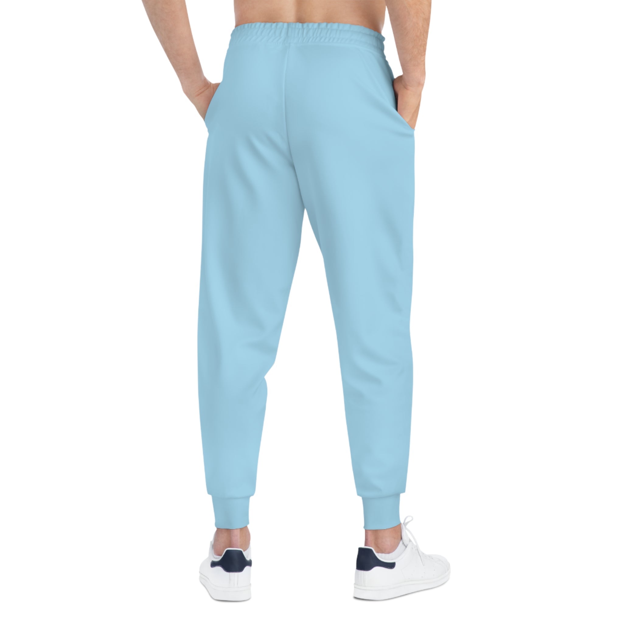 Light Blue 314 Originals Athletic Joggers – Retro Script Logo Sweatpants - 314 Originals