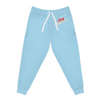 Light Blue 314 Originals Athletic Joggers – Retro Script Logo Sweatpants - 314 Originals