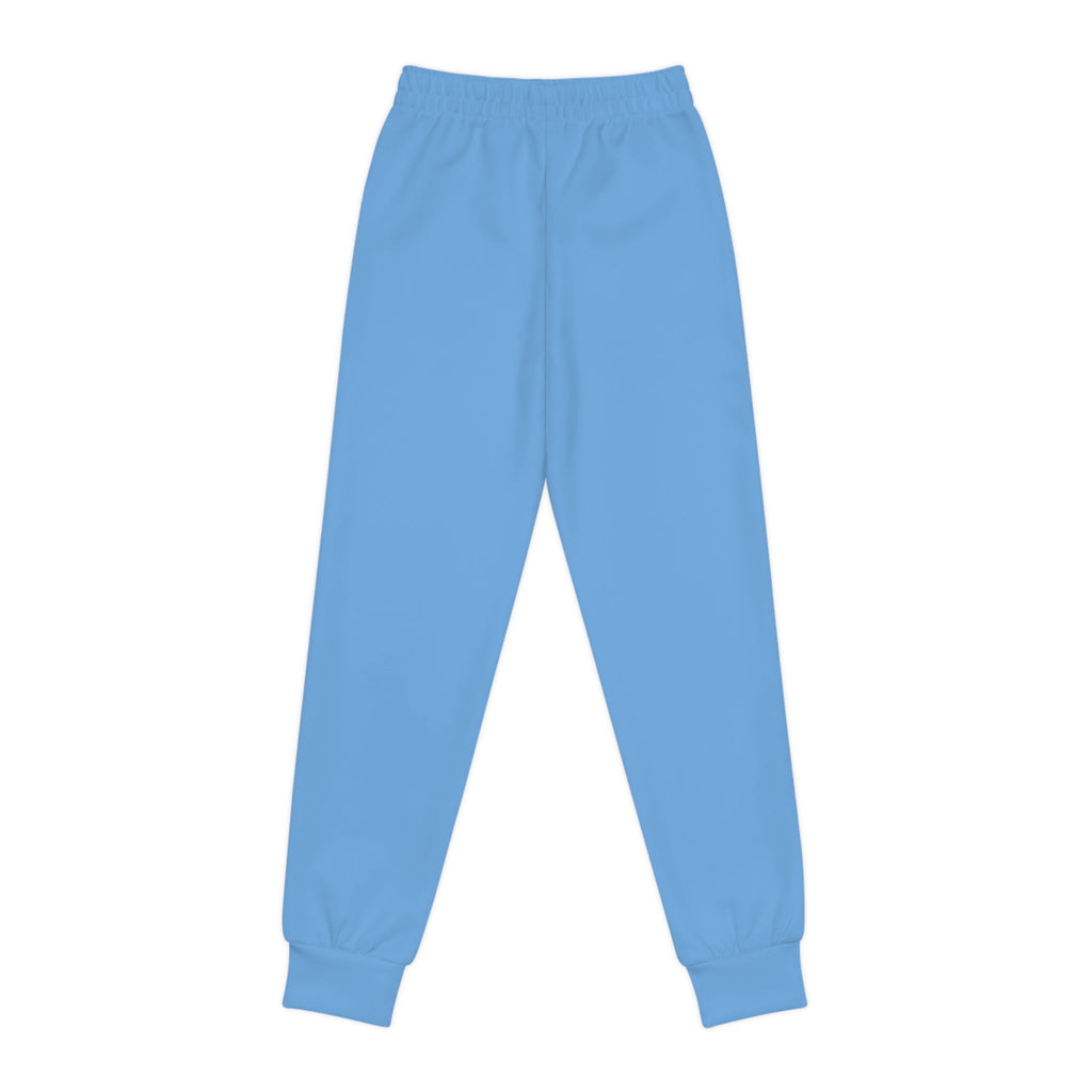 Light Blue Youth Joggers with 314 Originals Side Graphic — Kids Athletic Sweatpants - 314 Originals