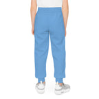 Light Blue Youth Joggers with 314 Originals Side Graphic — Kids Athletic Sweatpants - 314 Originals