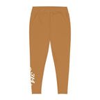 Light Brown Plus Size Leggings — Subtle Side Script Graphic, Comfortable Everyday Activewear - 314 Originals