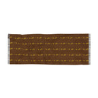 Light Scarf — Neutral Brown Striped Fringe Scarf - 314 Originals