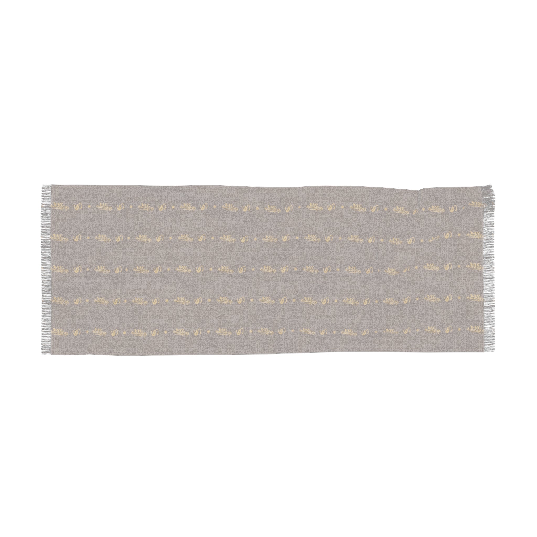Light Scarf — Neutral Brown Striped Fringe Scarf - 314 Originals