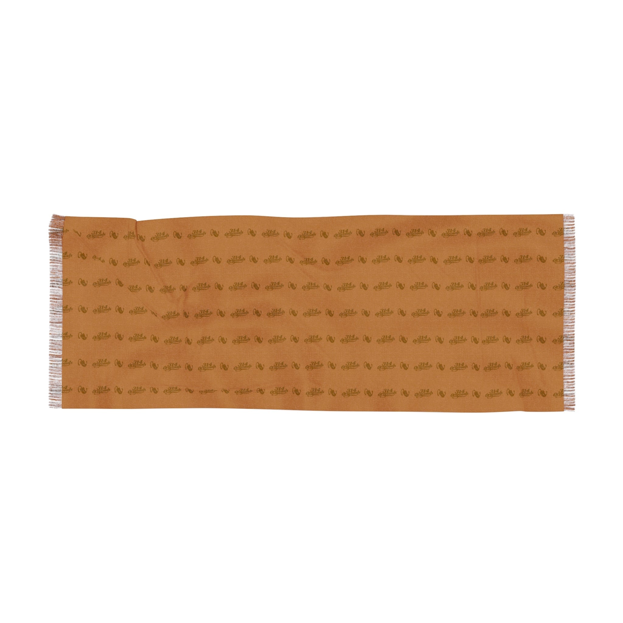 Lightweight Autumn Scarf — Soft Fringe Fall Pattern Wrap - 314 Originals