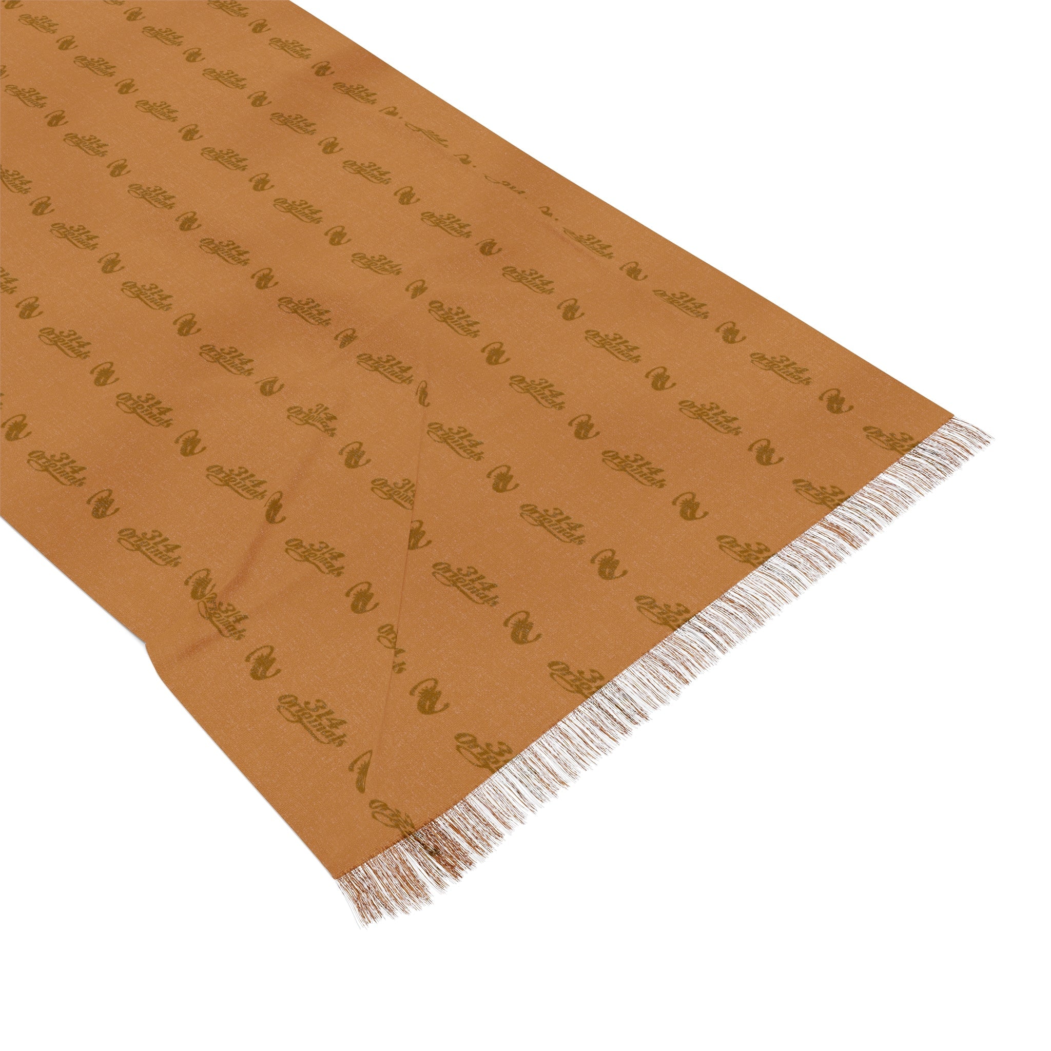 Lightweight Autumn Scarf — Soft Fringe Fall Pattern Wrap - 314 Originals