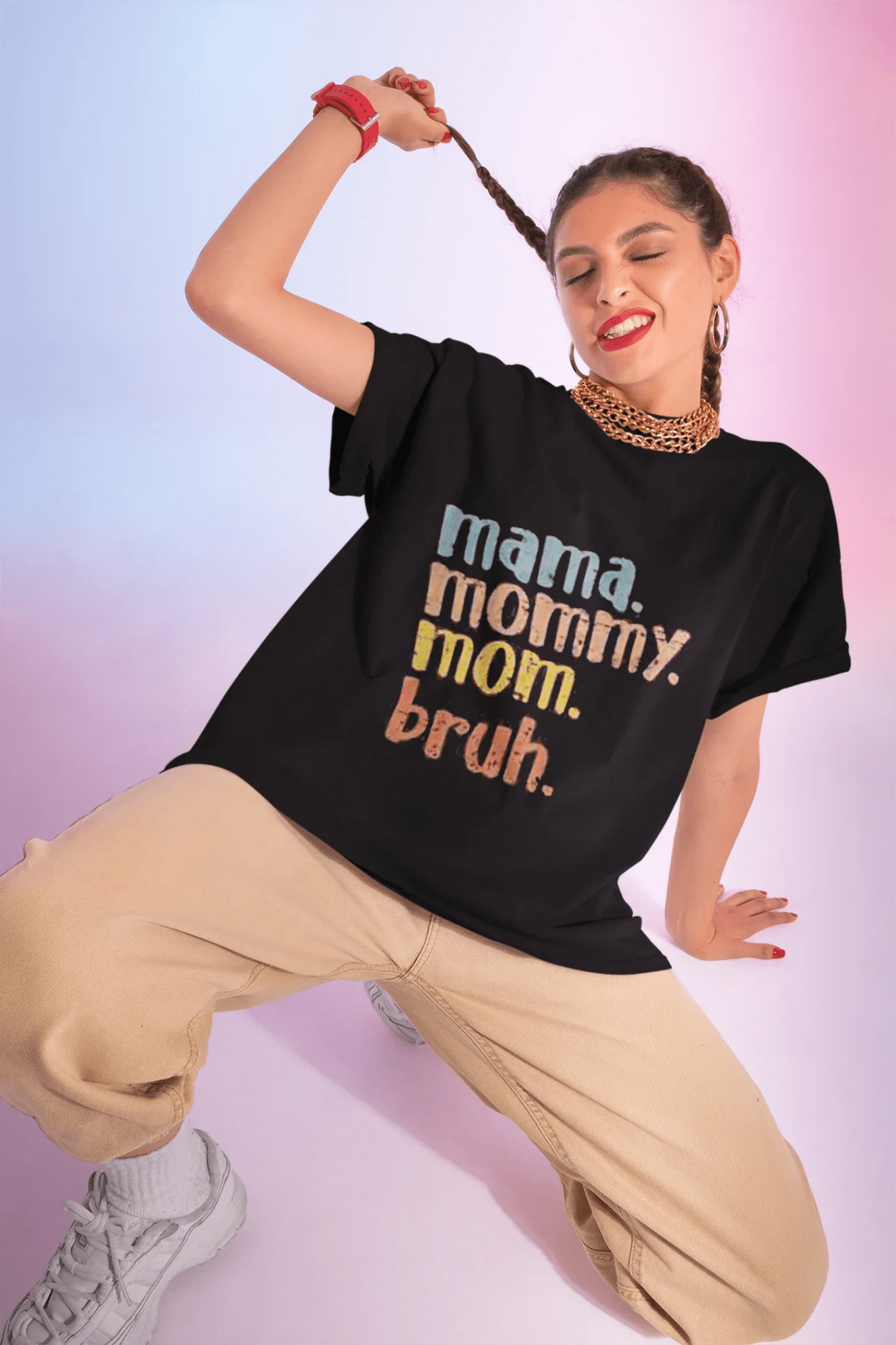 Mama Mommy Mom Bruh T-Shirt – Funny Retro Mom Graphic Tee - 314 Originals