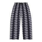 Men's Black All-Over Print Pajama Pants — Retro '314' Script Pattern Loungewear - 314 Originals