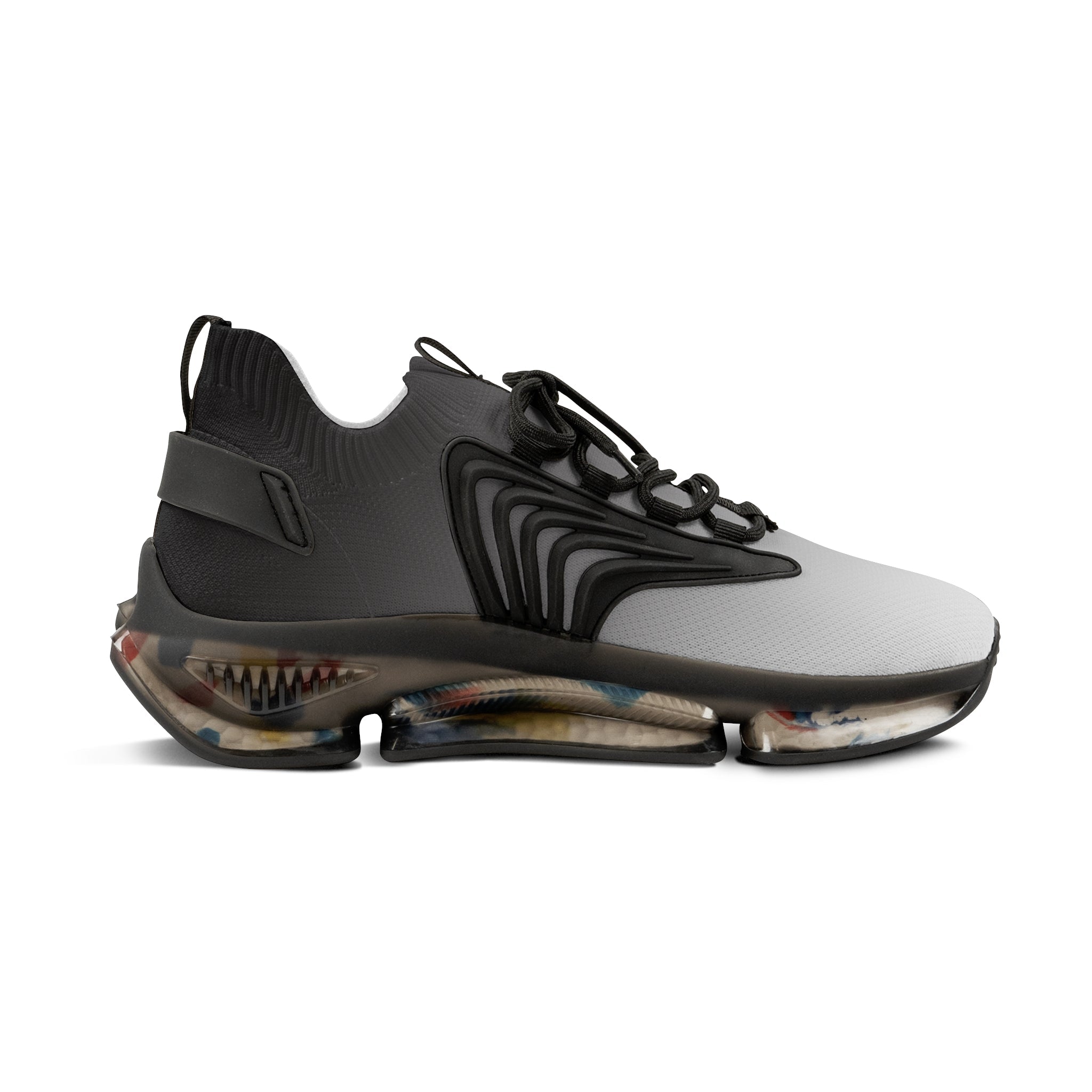 Men's Black and Smoke Mesh Sneakers — Breathable Lightweight Running Shoes with 314 Originals Accent - 314 Originals
