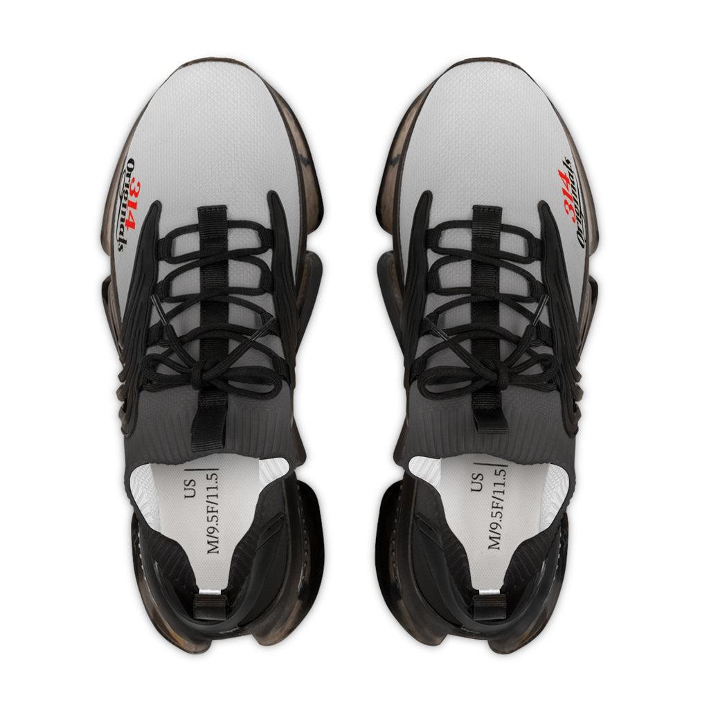 Men's Black and Smoke Mesh Sneakers — Breathable Lightweight Running Shoes with 314 Originals Accent - 314 Originals