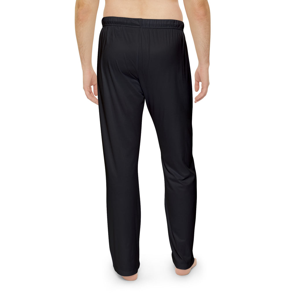Men's Pajama Pants — Relaxed Black Lounge Sleepwear with Small Monogram Accent - 314 Originals