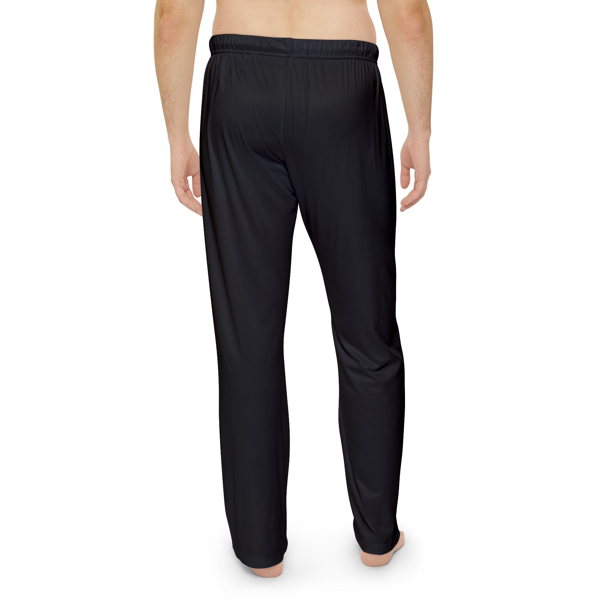 Men's Pajama Pants — Relaxed Black Lounge Sleepwear with Small Monogram Accent - 314 Originals