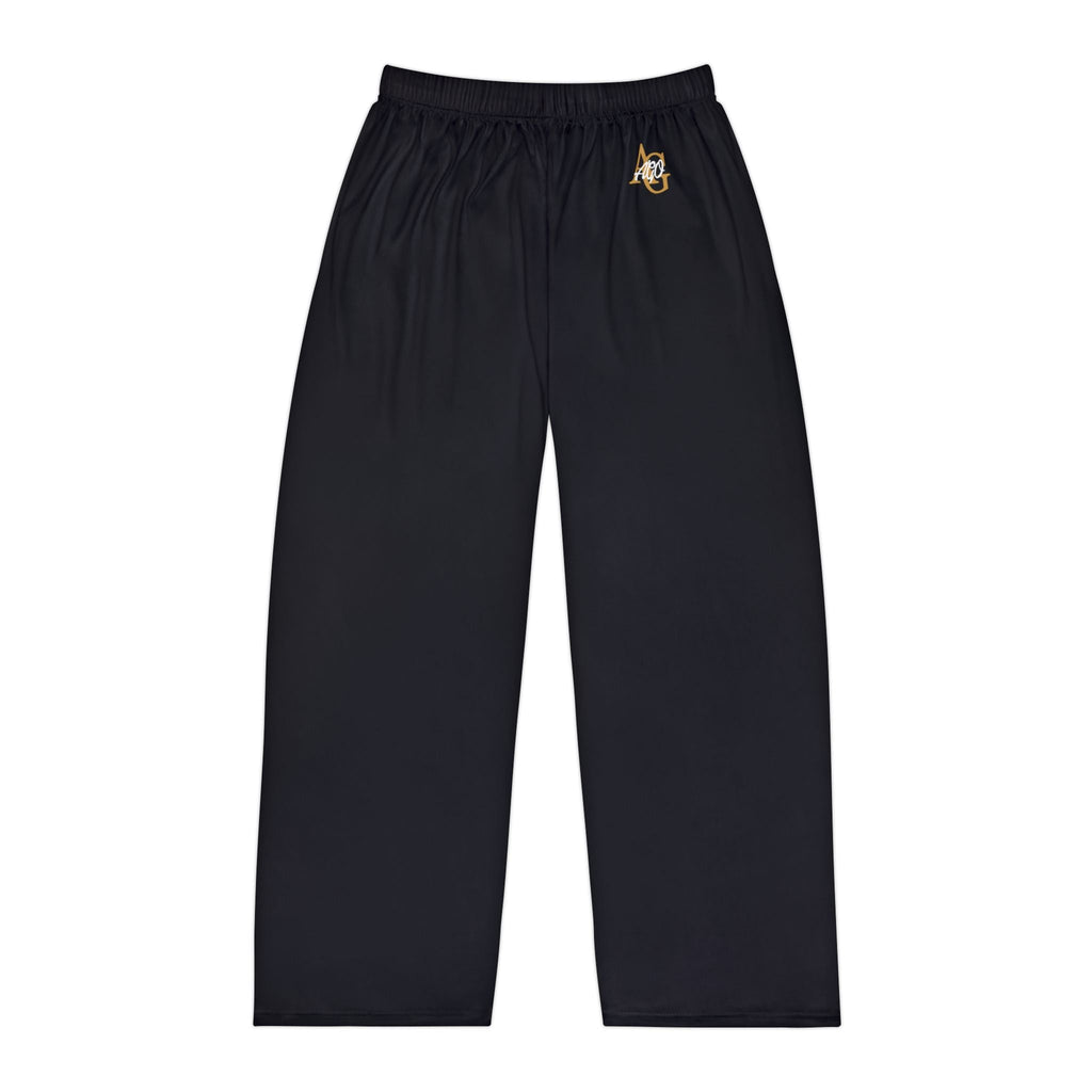Men's Pajama Pants — Relaxed Black Lounge Sleepwear with Small Monogram Accent - 314 Originals