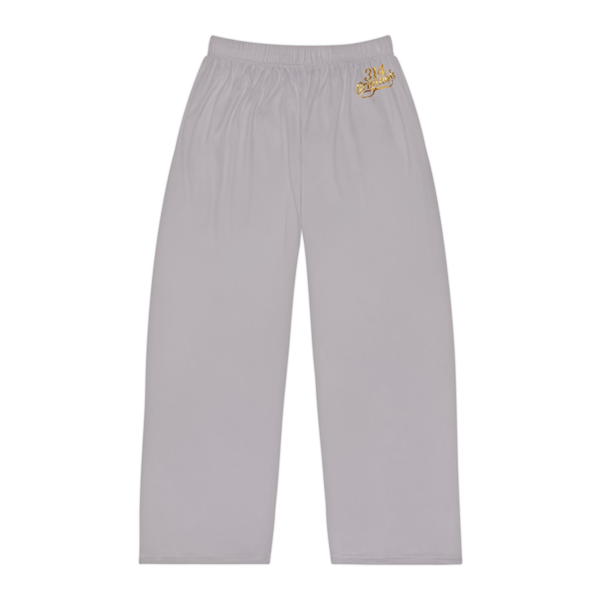 Men's Pajama Pants — Relaxed Gray Lounge Sleepwear with Small Monogram Accent - 314 Originals