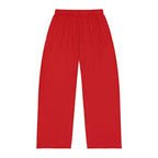 Men's Pajama Pants — Relaxed Red Lounge Sleepwear with Small Monogram Accent - 314 Originals