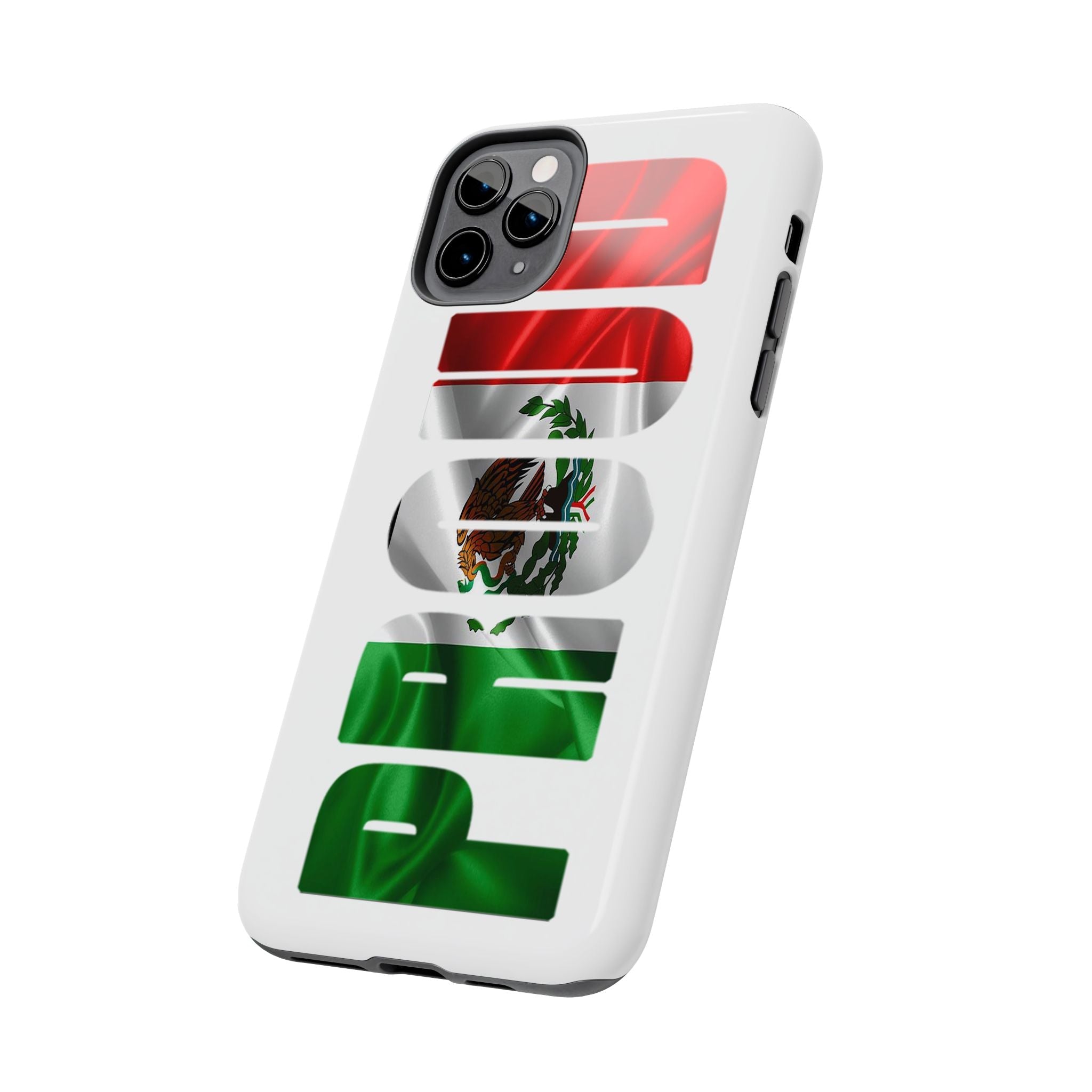 Mexico Pride Tough Phone Case — Mexican Flag Vertical 'PRIDE' Design - 314 Originals