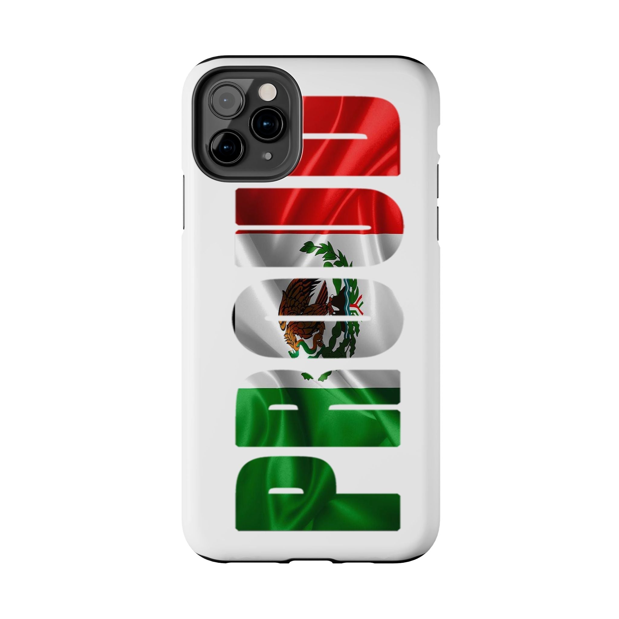 Mexico Pride Tough Phone Case — Mexican Flag Vertical 'PRIDE' Design - 314 Originals