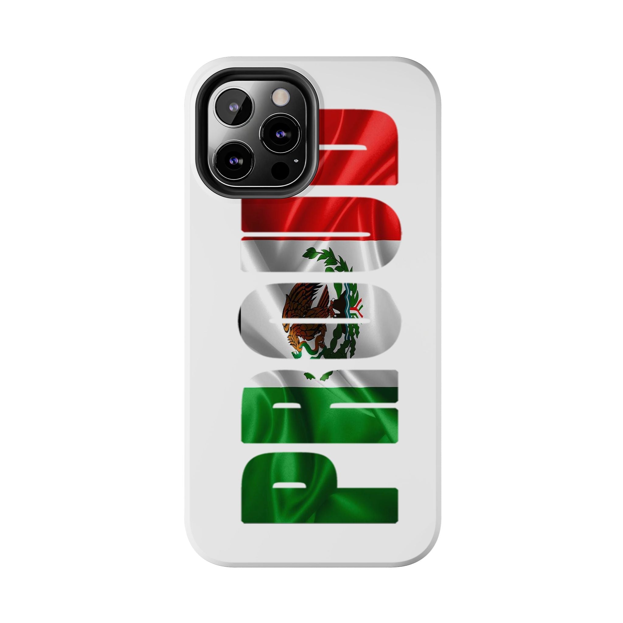 Mexico Pride Tough Phone Case — Mexican Flag Vertical 'PRIDE' Design - 314 Originals