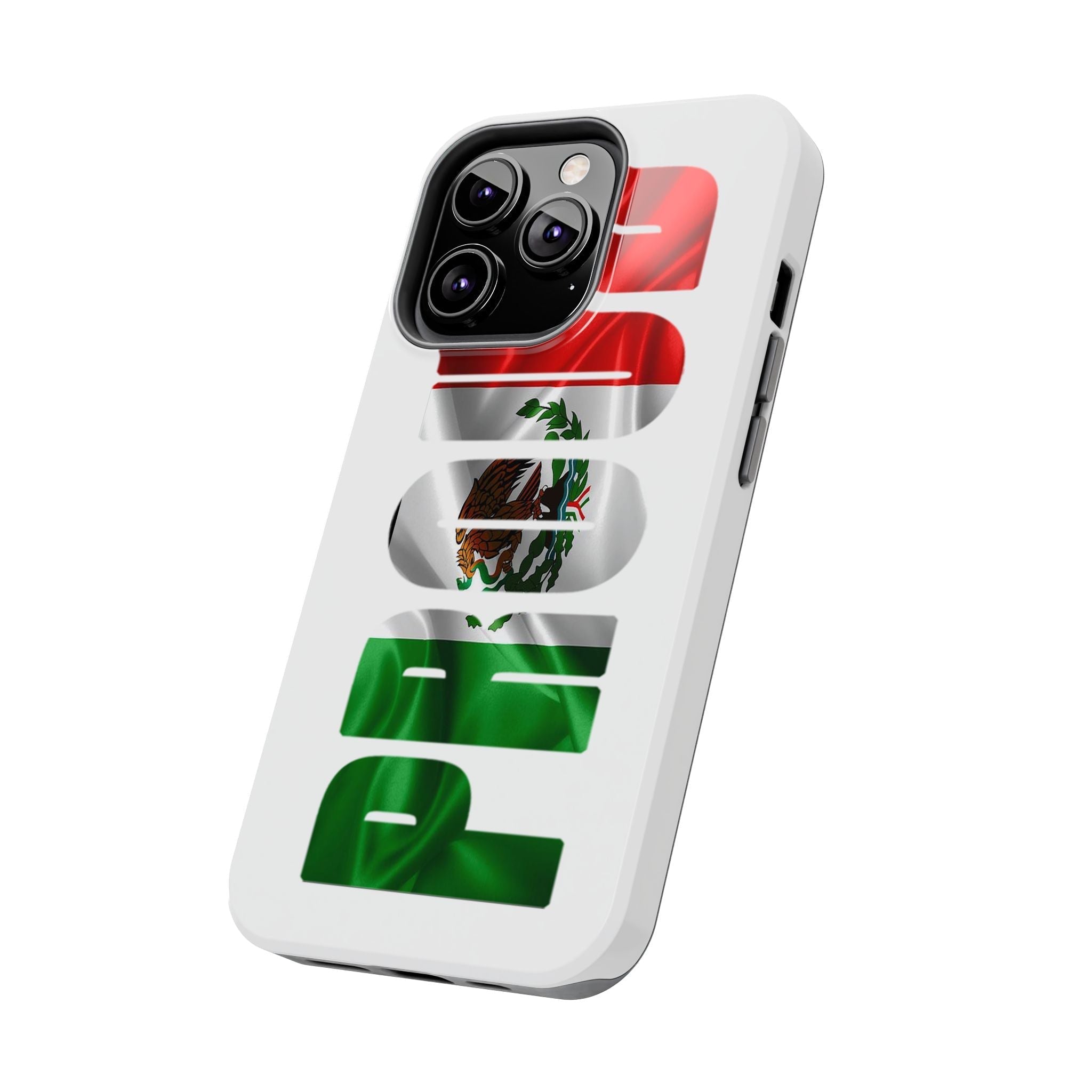 Mexico Pride Tough Phone Case — Mexican Flag Vertical 'PRIDE' Design - 314 Originals