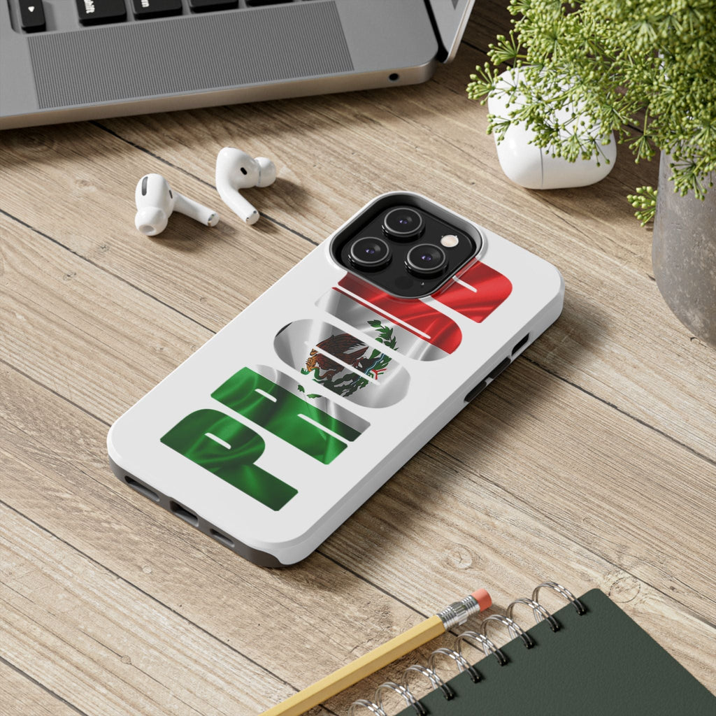Mexico Pride Tough Phone Case — Mexican Flag Vertical 'PRIDE' Design - 314 Originals