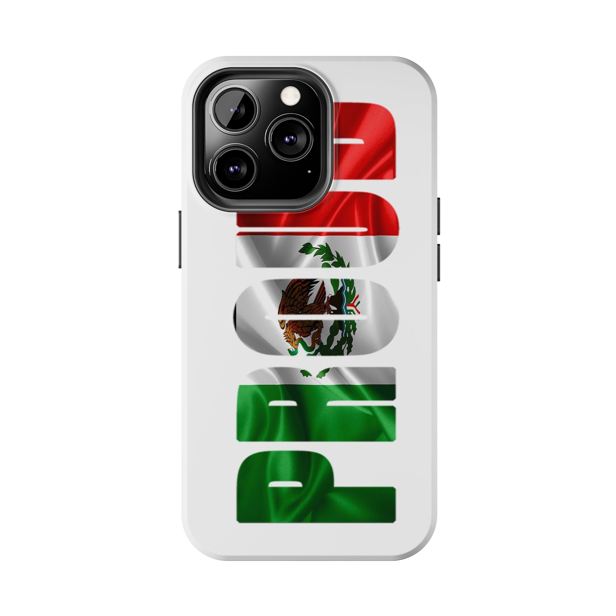 Mexico Pride Tough Phone Case — Mexican Flag Vertical 'PRIDE' Design - 314 Originals