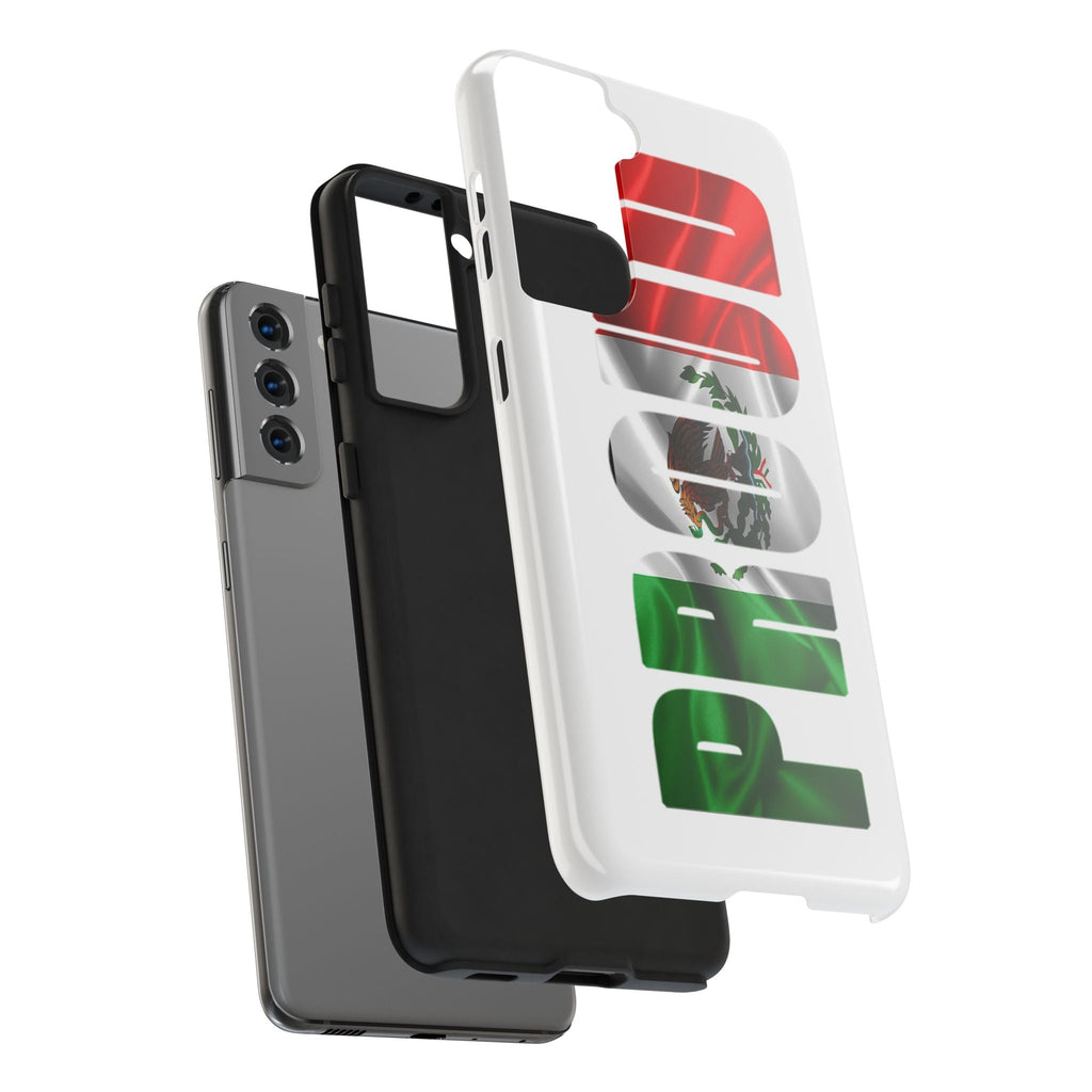 Mexico Pride Tough Phone Case — Mexican Flag Vertical 'PRIDE' Design - 314 Originals